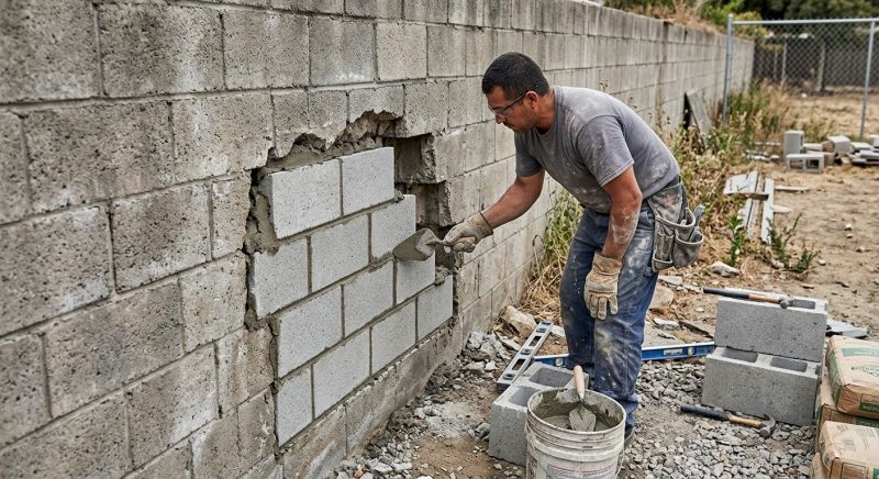 Concrete Block Repair