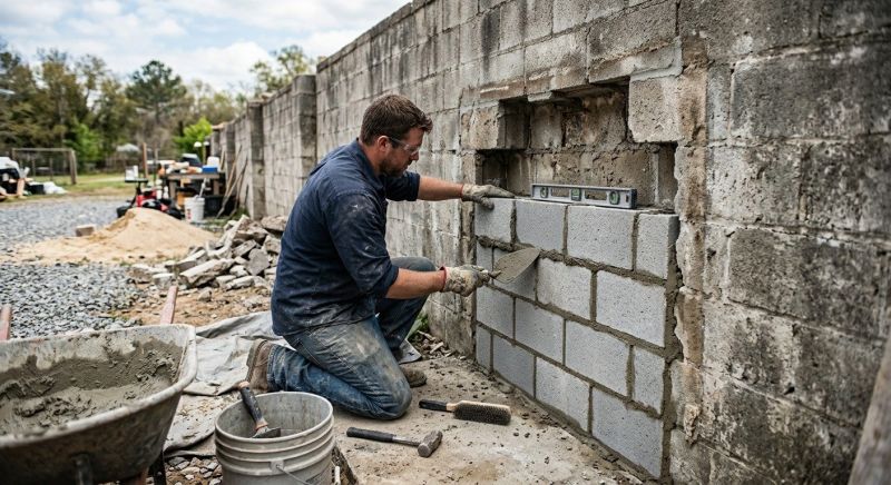 Block Masonry Repair in Kerrville, TX