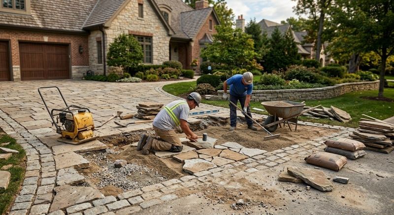 Brick Driveway Repair in Kerrville, TX