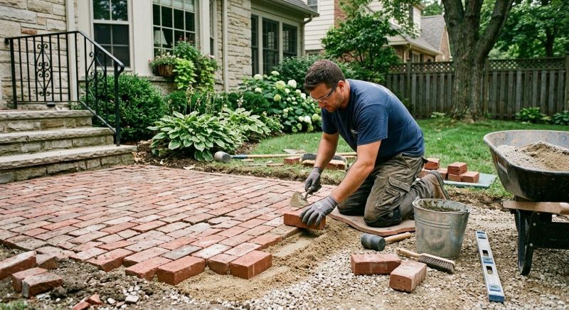Brick Flatwork Repair in Kerrville, TX
