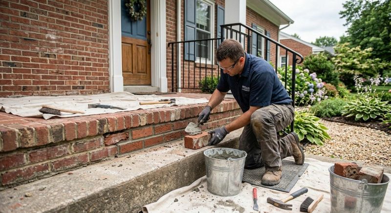 Brick Stairs Repair in Ingram, TX
