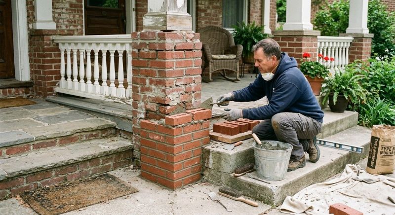 Brick Stairs Repair in Ingram, TX