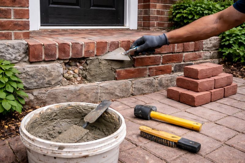 Brick Stoop Repair in Kerrville, TX