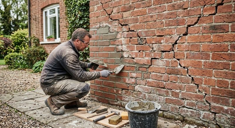 Brick Wall Repair in Fredericksburg, TX