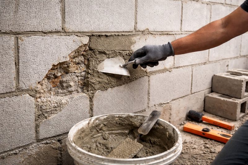 Cinder Block Wall Repair in Bandera, TX