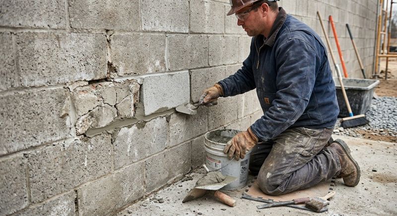 Concrete Block Repair in Medina, TX