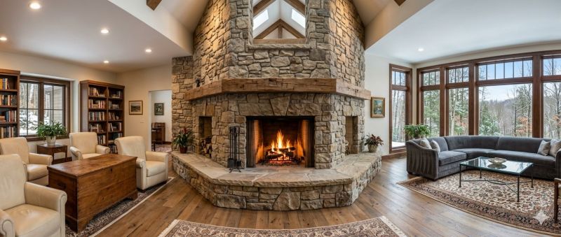 Stone Chimney Installation in Center Point, TX