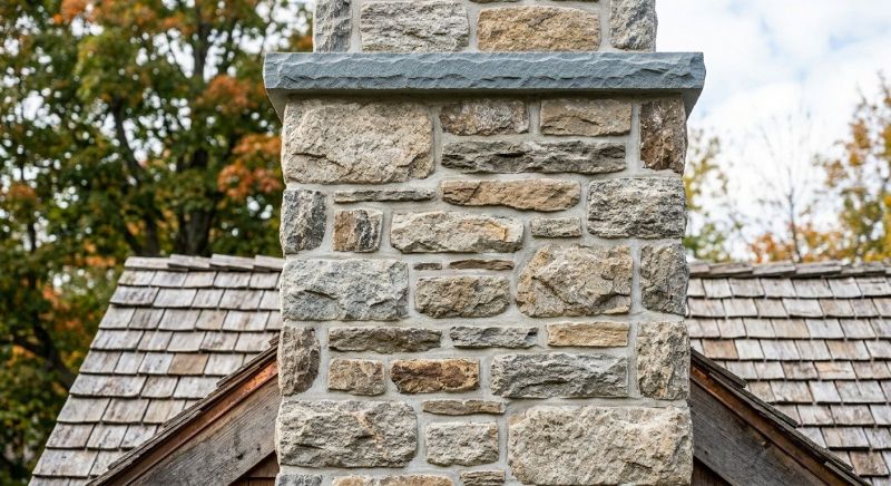 Stone Chimney Installation in Kerrville, TX