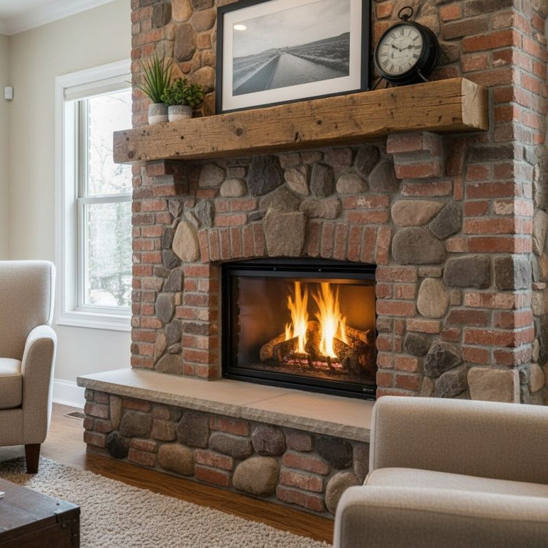 Stone Chimney Installation in Medina, TX